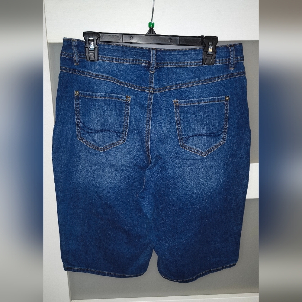 Women's Blue Jean Shorts - Picture 2 of 5